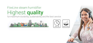 Air humidification Flexline steam humidifier quality